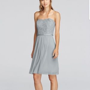 BNWT Light Grey strapless dress